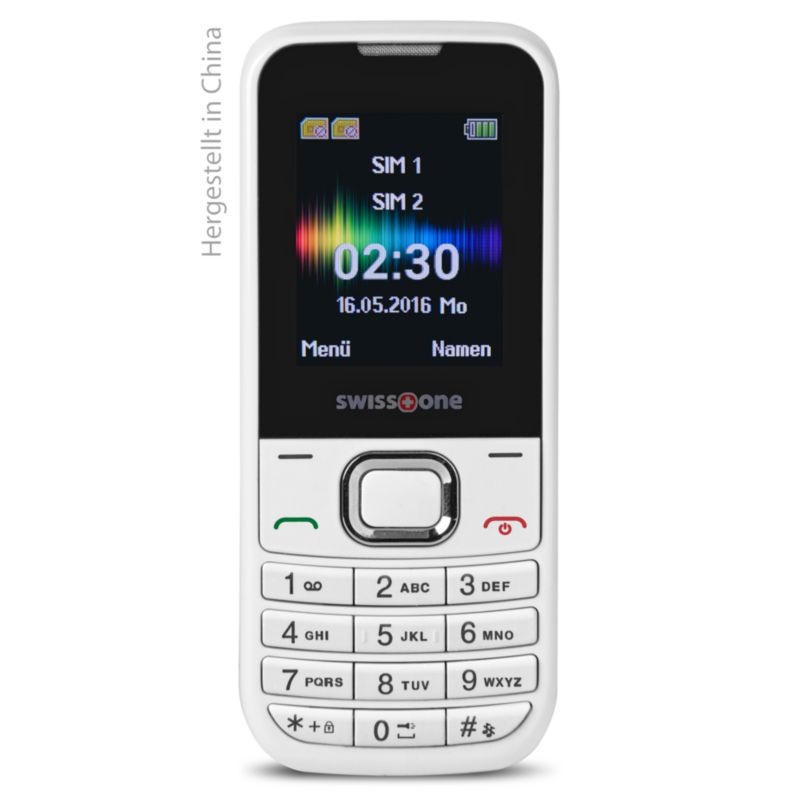 Swisstone Sc 230 Dual-Sim Witte Gsm Mobiele Telefoon