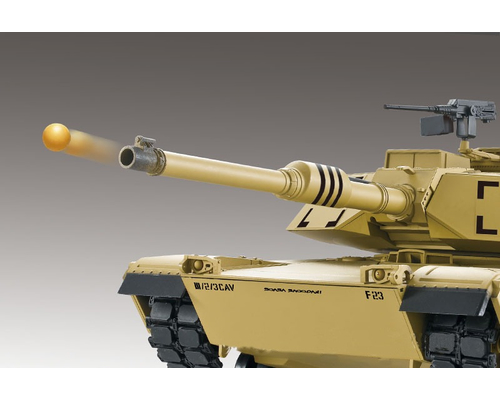 Rc Tank M1a2 Abrams 1:16 Heng Long -Rook&Geluid + Metalen Versnellingsbak En 2,4ghz