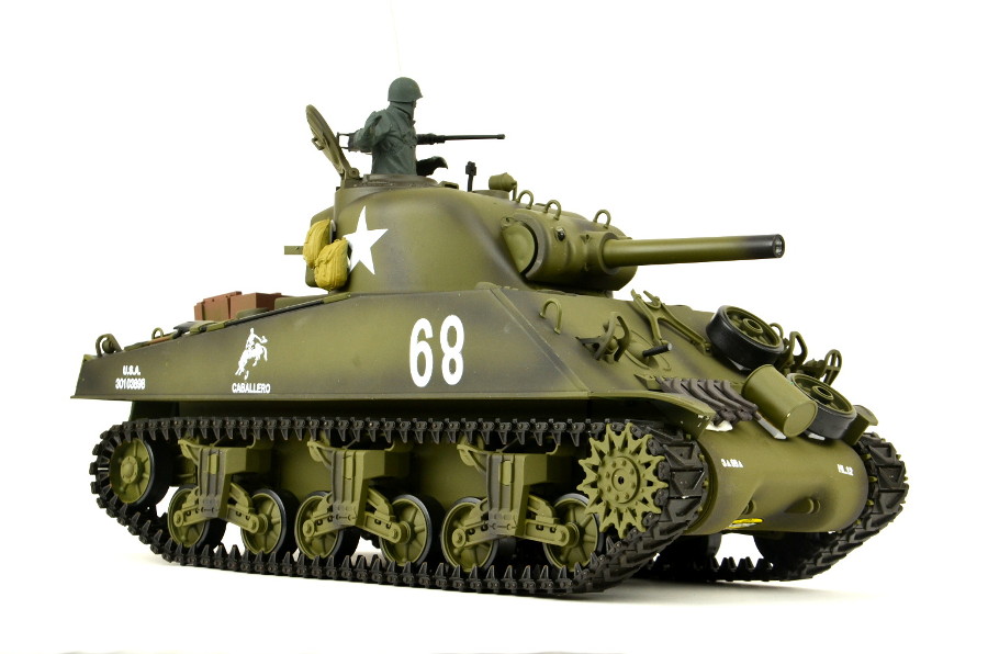 Rc Tank Us M4a3 Sherman Heng Long 1:16 Met Rook&Geluid+2,4ghz Pro Model