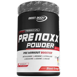 best body nutrition professional pre noxx pre workout booster, 600 g dose, blood orange