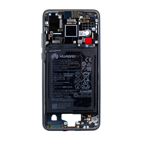 Huawei P20 Reserveonderdeel Middenkader Met Batterij Zwart