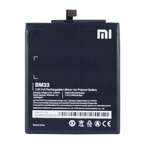 Xiaomi Lithium Ion Polymeerbatterij Bm33 Xiaomi Mi 4i 3000mah