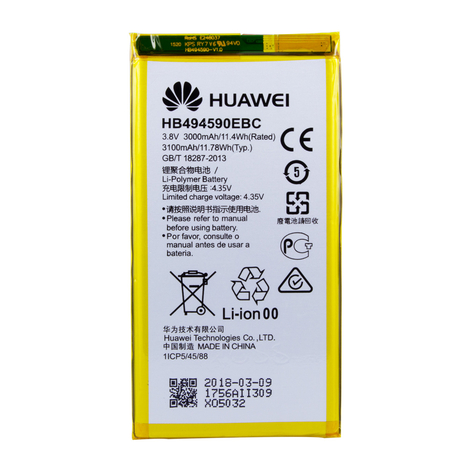 Huawei Hb494590ebc Li-Polymeerbatterij Huawei Honor 7- 3100mah Universeel
