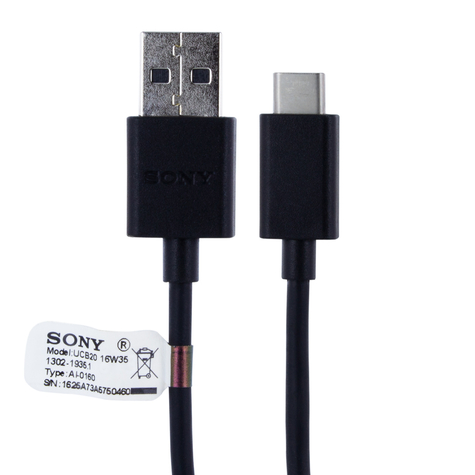 Sony Ucb30 Oplaadkabel Usb Naar Usb Type-C 1m Zwart