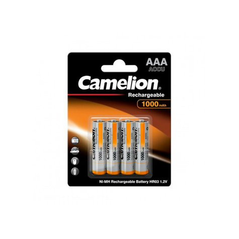 Batterij Camelion Aaa Micro 1000mah (4 Stuks)