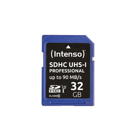 Intenso Secure Digital Card Sd Uhs-I Professional 32 Gb Geheugenkaart