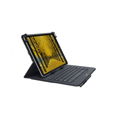 Logitech Universele Hoes Met Geïntegreerd Toetsenbord Voor 9-10  -Tablets, Zwart