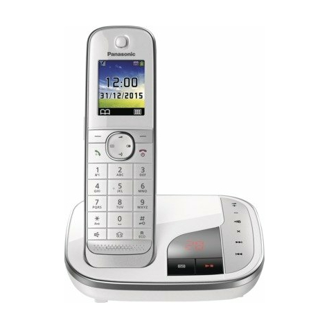 Panasonic Kx-Tgj320gw Draadloze Enkele Dect-Telefoon Met Antwoordapparaat, Wit