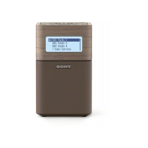 Sony Xdr-V1btd Draagbare Klokradio, Bruin