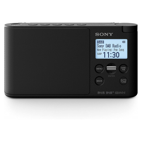Sony Xdr-S41db Dab/Dab+ Digitale Radio, Zwart