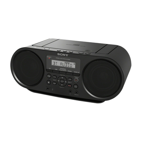 Sony Zs-Rs60bt Boombox Cd/Radio Speler, Zwart