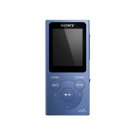 Sony Nw-E394 Walkman 8 Gb, Blauw