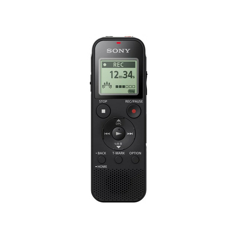 Sony Icd-Px470 Dictafoon Mono (4gb, Micro Sd, Mp3-Weergave) Zwart
