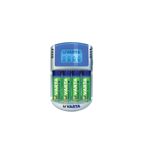 Varta Lcd-Oplader Incl. 4x Oplaadbare Batterij Mignon Aa (2600 Mah) & Usb