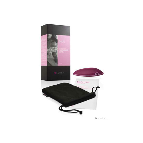 Bsoft Oplaadbare Massager, Bordeaux/Roze, 12cm