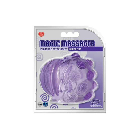 Wall:Magic Massager Pleasure Attachment Swirl/Lip
