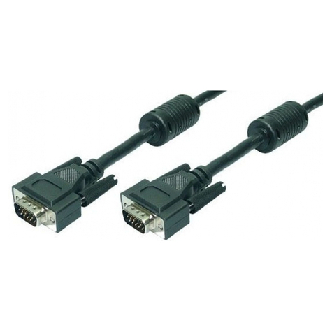 Logilink Vga Cable With Ferrite Cores, Black, 3 M