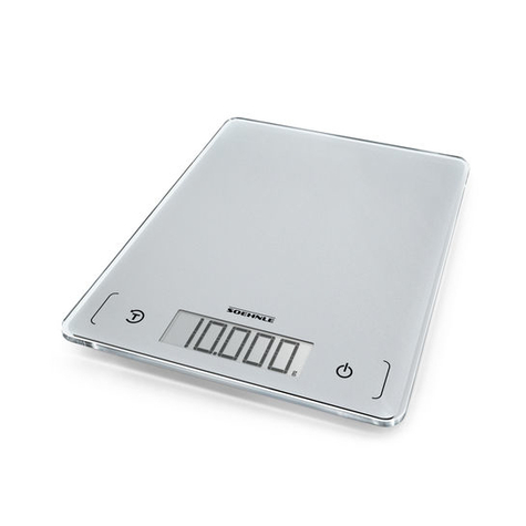 Soehnle Page Comfort 300 Slanke Elektronische Keukenweegschaal 10 Kg 1 G Zilver Aanrecht (Plaatsing) Vierkant