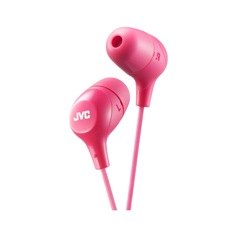 Jvc Ha-Fx38-Pe Koptelefoon In Ear Roze Bedraad 1 M Goud