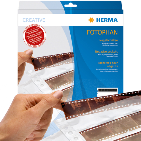 Herma Negatiefhoezen Transparant 4 Filmstroken Transparant 100 St. 100 Pagina's