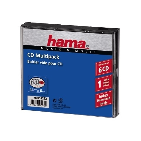 Hama Cd Multipack 6 6 Schijven Transparant