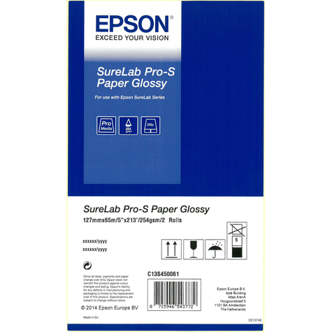 Epson Surelab Pro-S Papier Glanzend Bp 5x65 2 Rollen