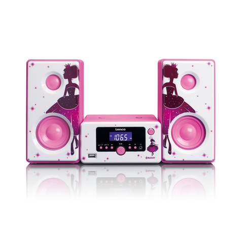 Stl Mc-020 Home Audio Mini-Systeem Roze Wit 10 W