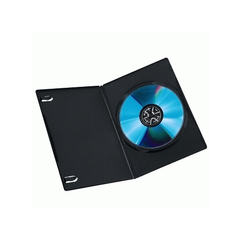 Hama Dvd Slim Box 10, Black. Cd-Kapazität: 1 Disks, Produktfarbe: Schwarz