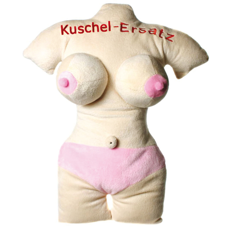 Kissen Frauentorso "Kuschel-Ersatz" Plüsch 45cm
