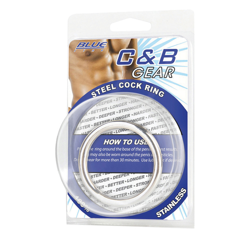 Blauwe Lijn C&B Gear 1.8' Stalen Cock Ring