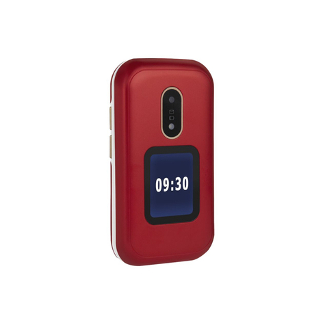 Doro 6060 Senioren-Mobiltelefon - Rot - Mobiltelefon - 240 Pixel