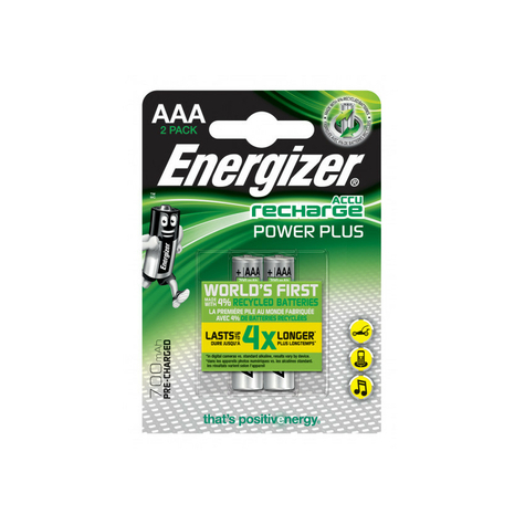 Energizer Akku Recharge Aaa Hr03 Micro 700mah 2st. E300626500