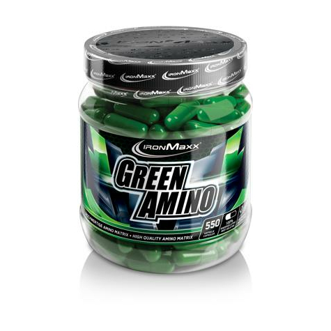 ironmaxx green amino, 550 kapseln dose