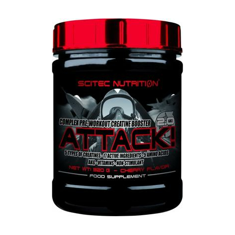 scitec nutrition attack! 2.0, 320 g dose
