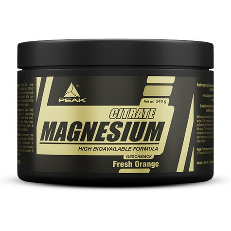 peak performance magnesium citrate powder, 240 g dose