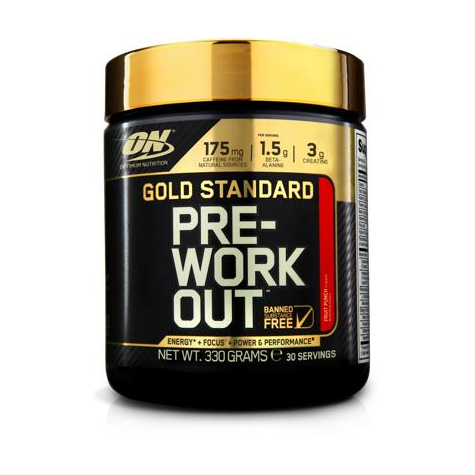 optimum nutrition gold standard pre workout, 330 g dose