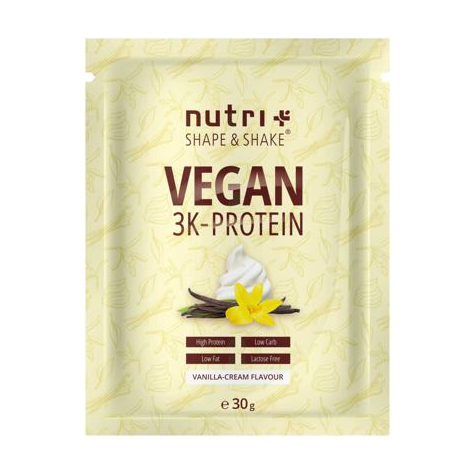 Nutri+ Vegan 3k Protein Powder, 30 G Sample