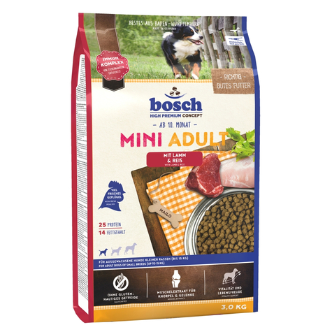 Bosch,Bosch Mini Lamb+Rice 3kg