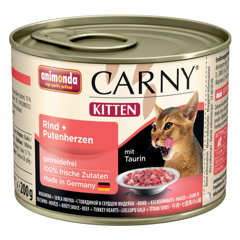 Animonda Katze Carny,Carny Kitten Rind+Putenh.200gd