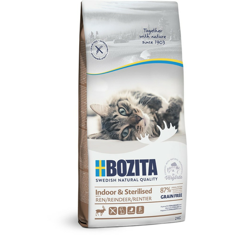 Bozita,Boz.Cat Ind+St Grfr Reind 2kg