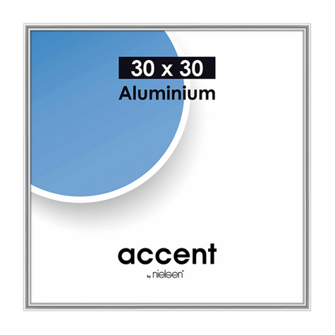 Nielsen Accent 30x30 Aluminium Zilver 54123