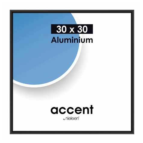 Nielsen Accent 30x30 Aluminium Zwart Mat 54126