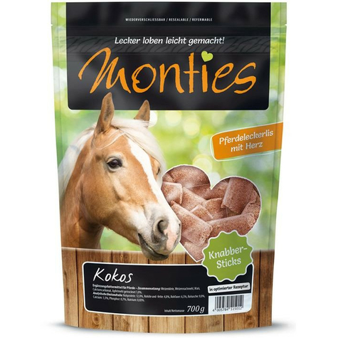 Allco Monties Pferde Snack Kokos Sticks - Gepresst 700g