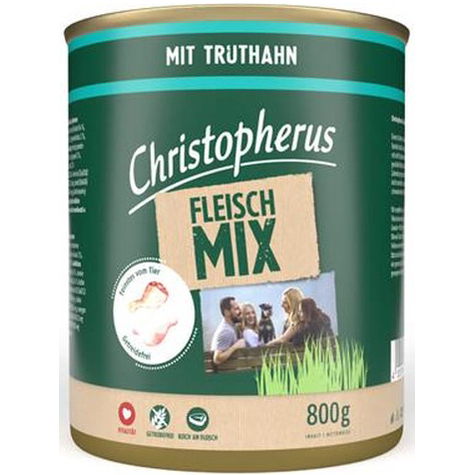 Christopherus Fleischmix - Mit Truthahn 800g-Dose