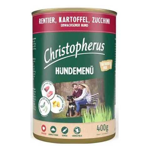 Christopherus Hundemenü -Adult - Mit Rentier, Kartoffel,