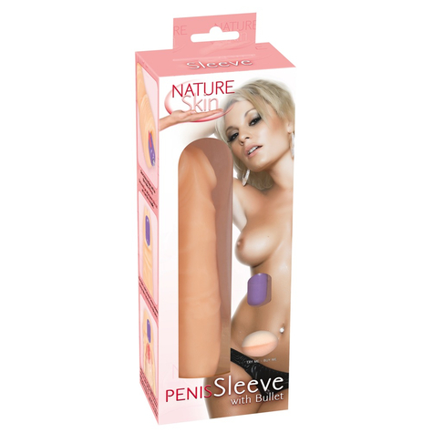Penis Sleeves : Nature Skin Sleeve Met Bullet