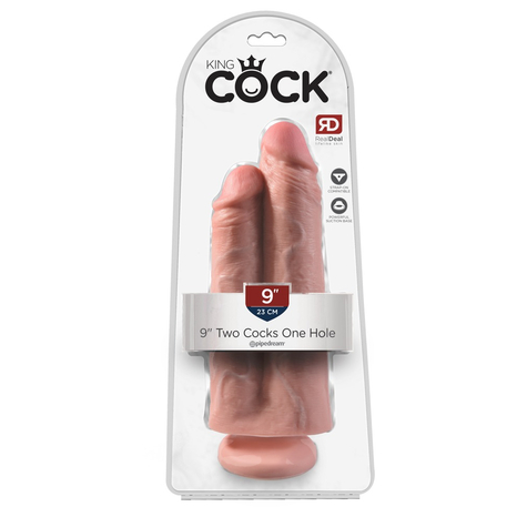 9" Two Cocks One Hole