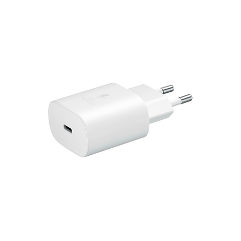 Samsung Fast Charger, Usb Type-C, 25w, White