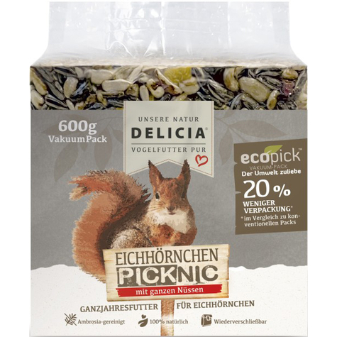 Delicia Eichhörnchen Picknic - Vakuumpacks 0,6kg