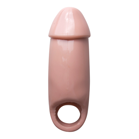 Penisboeien: Echt Ample Wide Penis Enhancer Sheath Flesh